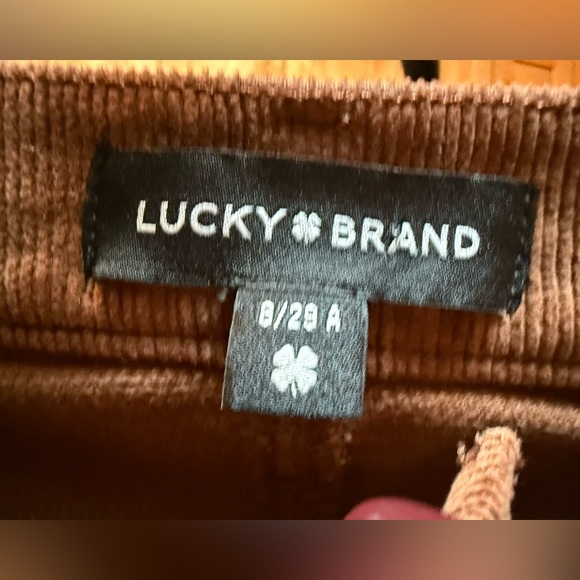 Lucky Brand Sweet Mid Rise Boot Brown Corduroy Pants. Size 8/29. Like New! - Picture 15 of 15